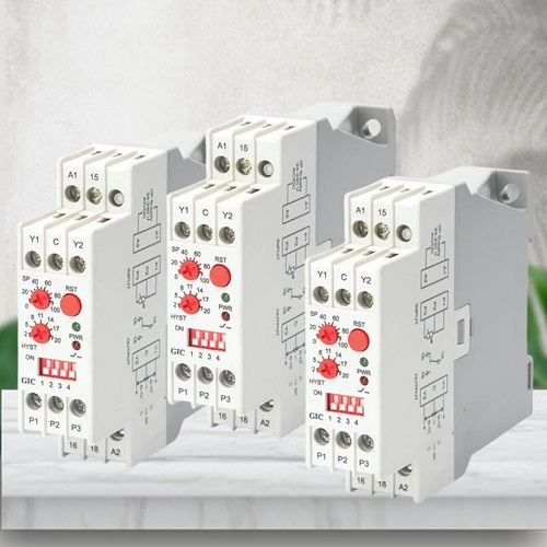 Rơ le nhiệt độ GIC 47A3D412 PT-100 24-240VAC DC 1CO 10A 2 ngõ ra analog 0-10VDC